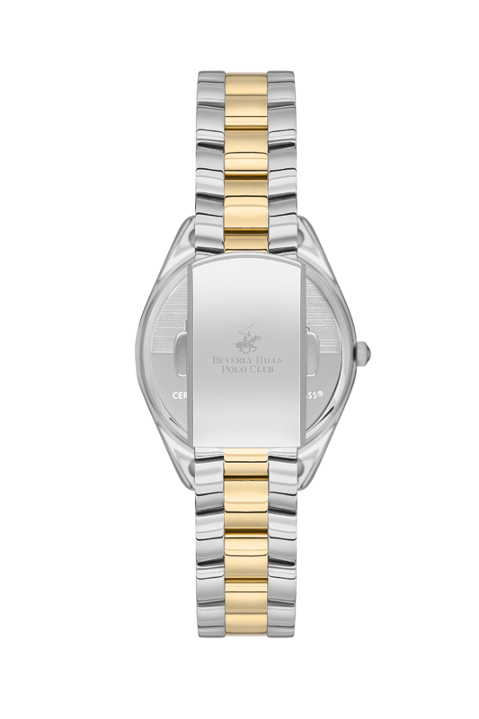 B.H. POLO CLUB AZALEA SILVER & GOLDEN WHITE DIAL FOR WOMEN