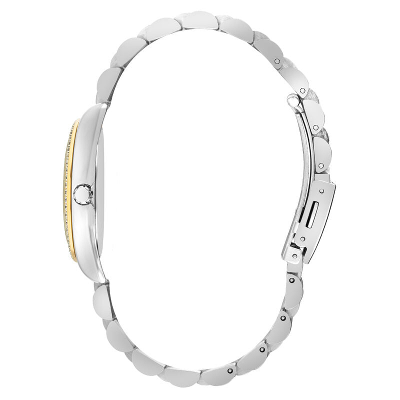 LEE COOPER MAYA SILVER & GOLDEN ST. STEEL GREY DIAL FOR WOMEN