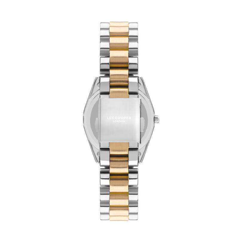 LEE COOPER MAYA SILVER & GOLDEN ST. STEEL GREY DIAL FOR WOMEN