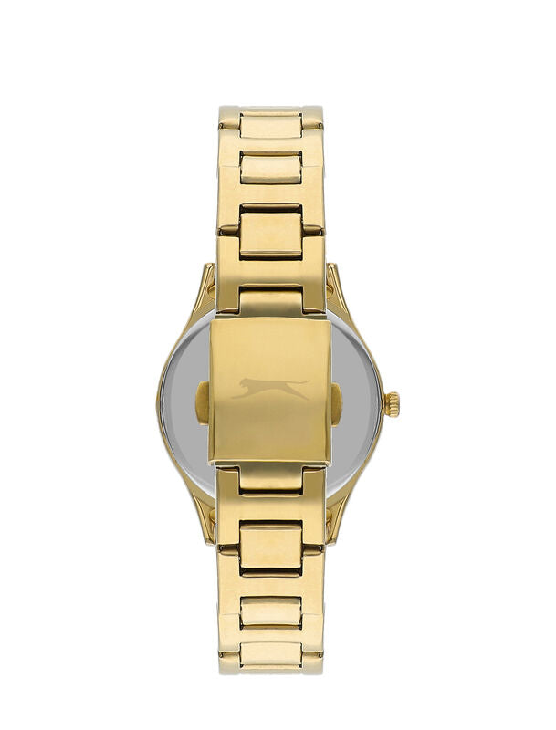 SLAZENGER HEIDI GOLDEN ST. STEEL GREEN DIAL FOR WOMEN